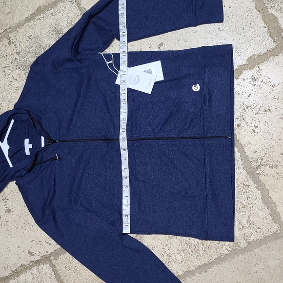 Calme By Johnny Was Heather Zip Up Hoodie Size L Women's - Picture 2 of 8